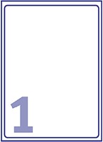 Etiket Avery L7567-25 210x297mm tr 25st 25 Vel-2