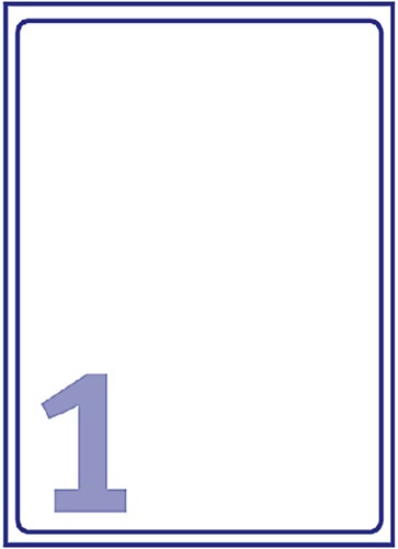 Etiket Avery J8167-10 199.6x289.1mm wit 10stuks 10 Vel-2