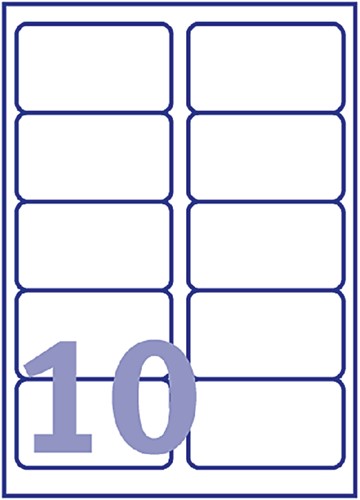 Etiket Avery J8173-10 99.1x57mm wit 100stuks 10 Vel-2