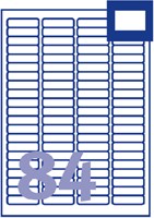 Etiket Avery L7656-25 46x11.1mm wit 2100stuks 25 Vel-2