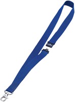 Textielkoord Durable 8137 karabijnhaak donkerblauw 1 Stuk