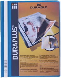 Snelhechtmap Durable Duraplus A4 blauw 1 Stuk