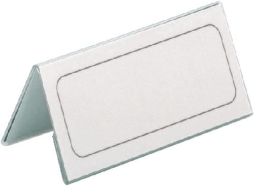 Tafelnaambord Durable 8052 61x210mm transp 1 Stuk