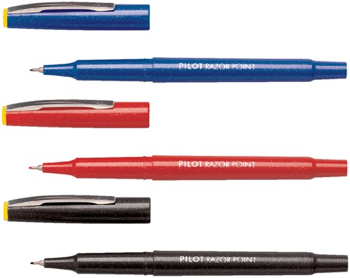 Fineliner PILOT Razor Point SW-10 PP F zwart 1 Stuk-2