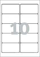 Etiket Avery L4744REV-25 96x50.8mm wit 250st 25 Vel-2