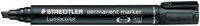 Viltstift Staedtler Lumocolor 350 schuin 2-5mm zw 1 Stuk