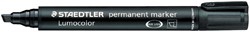 Viltstift Staedtler Lumocolor 350 schuin 2-5mm zw 1 Stuk