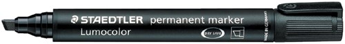 Viltstift Staedtler Lumocolor 350 schuin 2-5mm zw 1 Stuk