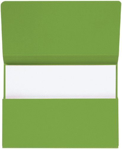 Pocketmap Secolor folio recy karton 250gr gn 1 Stuk