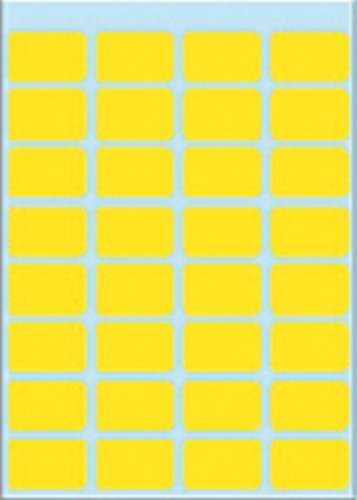 Etiket HERMA 3641 12x19mm geel 160st 5 Vel