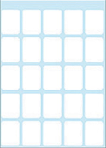 Etiket HERMA 3660 15x20mm wit 175stuks 7 Vel