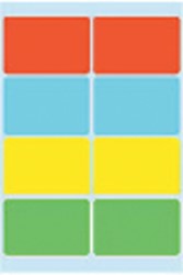 Etiket HERMA 3681 26x40mm assorti 40st 5 Vel