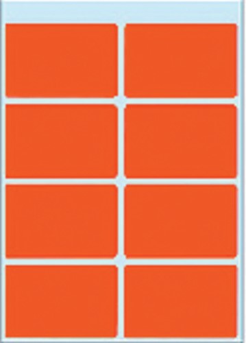 Etiket HERMA 3692 26x40mm rood 40st 5 Vel