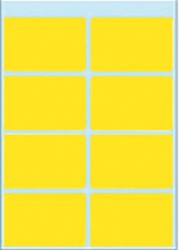 Etiket HERMA 3691 26x40mm geel 40stuks 5 Vel