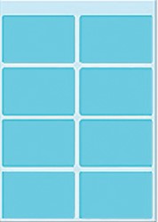 Etiket HERMA 3693 25x40mm blauw 40st 5 Vel