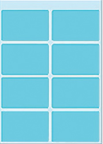 Etiket HERMA 3693 25x40mm blauw 40stuks 5 Vel