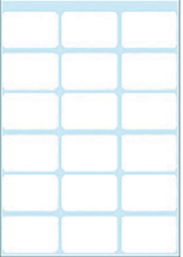 Etiket HERMA 3746 17x26mm wit 126 stuks 7 Vel