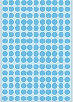 Etiket HERMA 2213 rond 8mm blauw 5632stuks 32 Vel-2