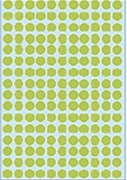 Etiket HERMA 2215 rond 8mm groen 5632st 32 Vel-2