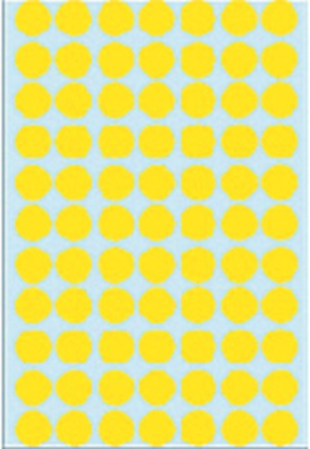 Etiket HERMA 2231 rond 13mm geel 2464stuks 32 Vel-2
