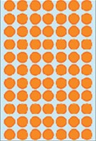 Etiket HERMA 2234 rond 13mm fluor oranje 1848st 24 Vel-2