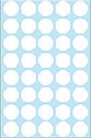 Etiket HERMA 2250 rond 19mm wit 1280stuks 32 Vel-2