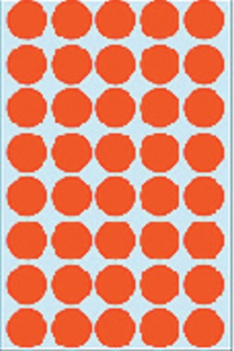 Etiket HERMA 2252 rond 19mm rood 1280st 32 Vel-2