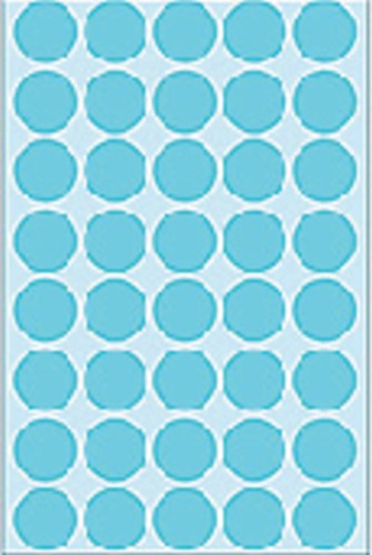 Etiket HERMA 2253 rond 19mm blauw 1280stuks 32 Vel-2