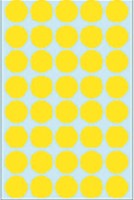 Etiket HERMA 2251 rond 19mm geel 1280stuks 32 Vel-2