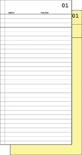 Commissieboek Expres SI-30020 210x105mm 50x2vel 1 Stuk