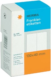 Frankeeretiket HERMA 4328 dubbel 130x40mm 500stuks 250 Vel