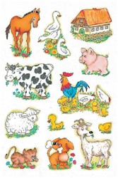Etiket HERMA 5419 boerderijdieren 3 Vel