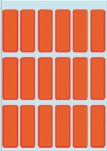 Etiket HERMA 3652 12x34mm rood 90stuks 5 Vel