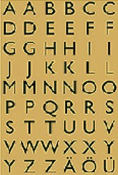 Etiket HERMA 4145 13x12mm letters A-Z zw op gd 4 Vel