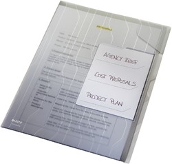COMBIFILE LEITZ SORTEERMAP A4 PP TRANSPARANT 3 Stuk