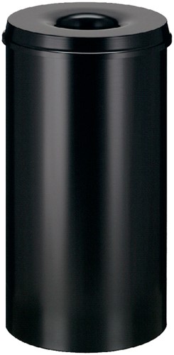 Papierbak vlamdover Vepabins 50 liter 335mm zwart 1 Stuk-3
