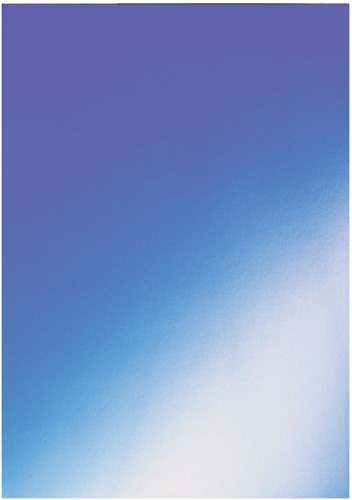 Voorblad GBC A4 karton chromo 250gr blauw 100 Stuk