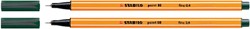 Fineliner STABILO point 88/63 F aardegroen 1 Stuk