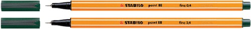 Fineliner STABILO point 88/63 F aardegroen 1 Stuk