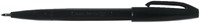 Fineliner Pentel Signpen S520 M zwart 1 Stuk