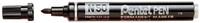 Viltstift Pentel N50 rond 1.5-3mm zwart 1 Stuk
