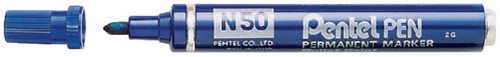 Viltstift Pentel N50 rond 1.5-3mm blauw 1 Stuk