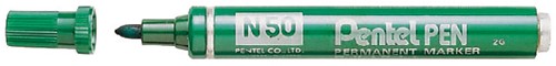 Viltstift Pentel N50 rond 1.5-3mm groen 1 Stuk