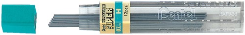 Potloodstift Pentel H 0.7mm 12st zwart 12 Stuk