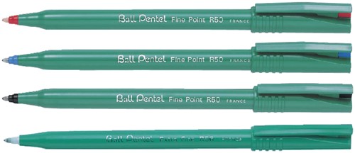 Rollerpen Pentel R50 M blauw 1 Stuk-2