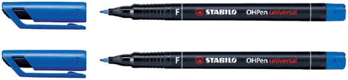 Viltstift STABILO OHP 842/41 rond F blauw 1 Stuk