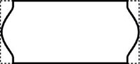 Prijsetiket 12x26mm Sato Samark wit permanent 1500 Stuk-2