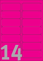 Etiket Avery L7363P-25 99.1x38.1mm roze 340stuks 25 Vel-2
