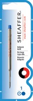 Balpenvulling Sheaffer F blauw 1 Stuk