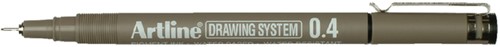 Fineliner Artline technisch 0.4mm zwart 1 Stuk